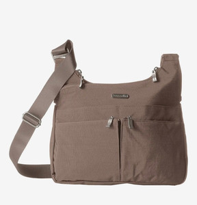 lot 10737 image: Retail - $52.47 baggallini Pocketful Medium Washable Nylon Washable Crossbody Bag, Portobello