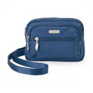 lot 10746 image: Retail - $50.00 baggallini Triple Zip Bagg, Pacific Blue