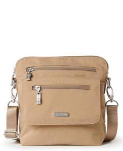 lot 10750 image: Retail - $68.00 Baggallini Washable Lets Escape RFID Crossbody, Beach