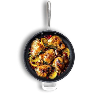 lot 10816 image: Retail$32.49 Granitestone Nonstick 14 inch Nonstick Frying Pan, Family Sized Open Skillet