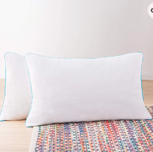 lot 10834 image: Linenspa Pillow King Size Set of 2 - 2 Pack Shredded Memory Foam Bed Pillows for Sleeping