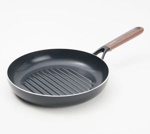 lot 10062 image: Retail - $44.00 GreenPan Design Series Nonstick 11 Round Grill Pan, Dark Woo
