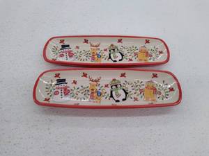 lot 10172 image: Temptations seasonal set of 2 serving plates