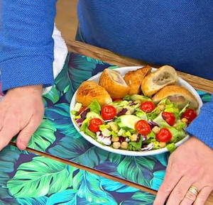 lot 10213 image: Retail - $26.86 Mikasa Living Set of 4 Hard Placemats, Palms