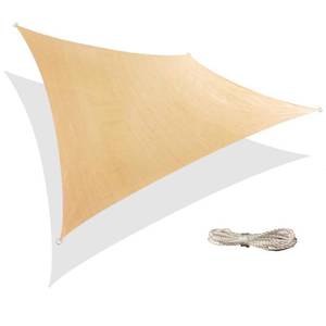 lot 10214 image: Retail - $66.98 Backyard Expressions 12 x 12 Square Sun Shade Sail, Beige