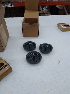 lot 10242 image: Retail - $22.00 Dripsie Set of 3 Anti-Clog Sink Strainers, Grey