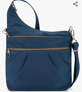 lot 10252 image: Retail - $86.58 Travelon Anti-Theft Signature Three-Compartment Crossbody Bag, Ocean