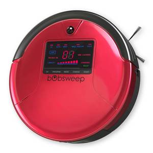 lot 10807 image: bObsweep - Bob PetHair Robot Vacuum and Mop - Rouge. HEAVILY USED