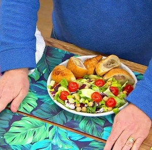 lot 10854 image: Retail - $26.86 Mikasa Living Set of 4 Hard Placemats, Palms