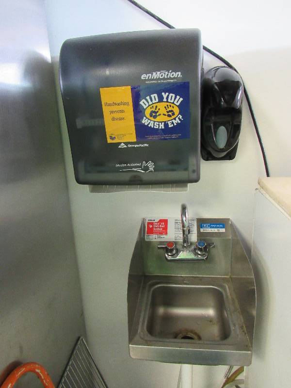 lot 969 image: Full Hand Washing Station With BK Resources Hand Sink