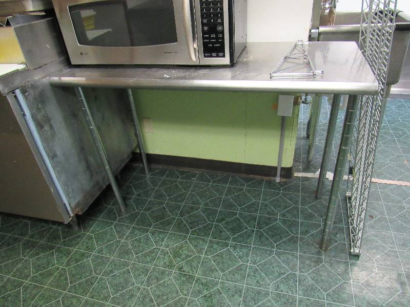 lot 973 image: 50x24 Stainless Top Work Table