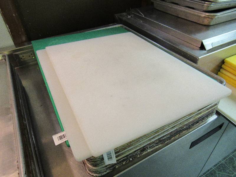 lot 985 image: Pair Of White Poly Cutting Boards