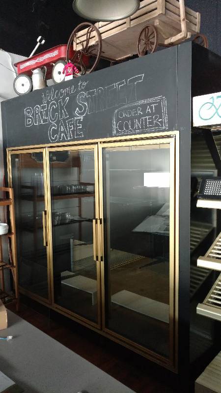lot 10 image: 8 X 11 SRC Refrigeration Walk In Cooler With 3 Glass Door Merchandiser Front