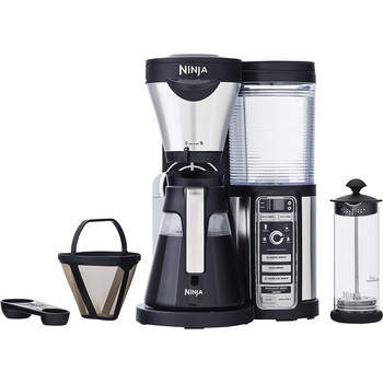 lot 7042 image: Ninja Coffee Bar Brewer, Glass Carafe, Silver (certified Refurbished)