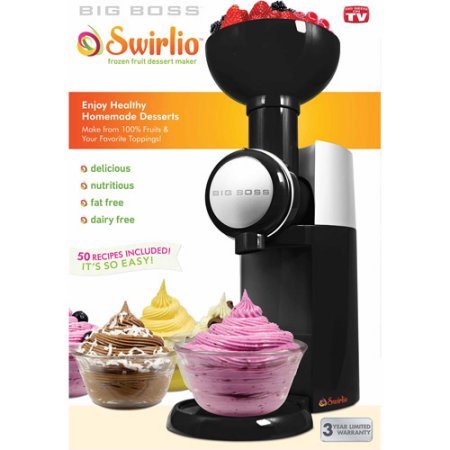 lot 7043 image: Big Boss 9338 Swirlio Frozen Fruit Dessert Maker, BlackSilver
