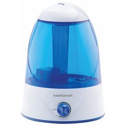lot 7052 image: HealthSmart Cosmo Mist Cool Mist Ultrasonic Humidifier, Whisper Quiet, Runs 50 Hours, Filter Free, Blue