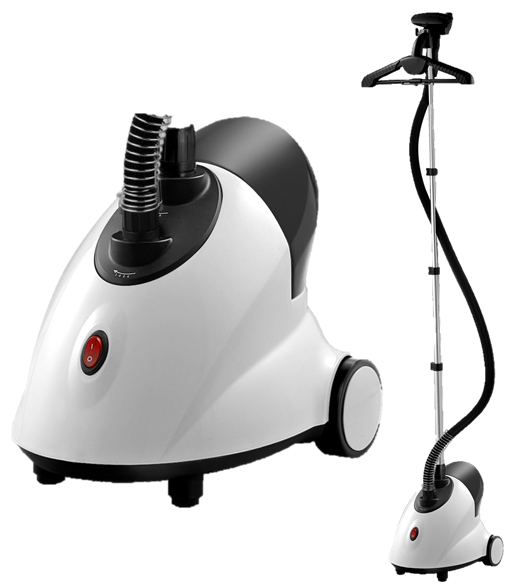 lot 7053 image: SALAV GS18-DJ120 White Performance Series Garment Steamer with Folding Hanger
