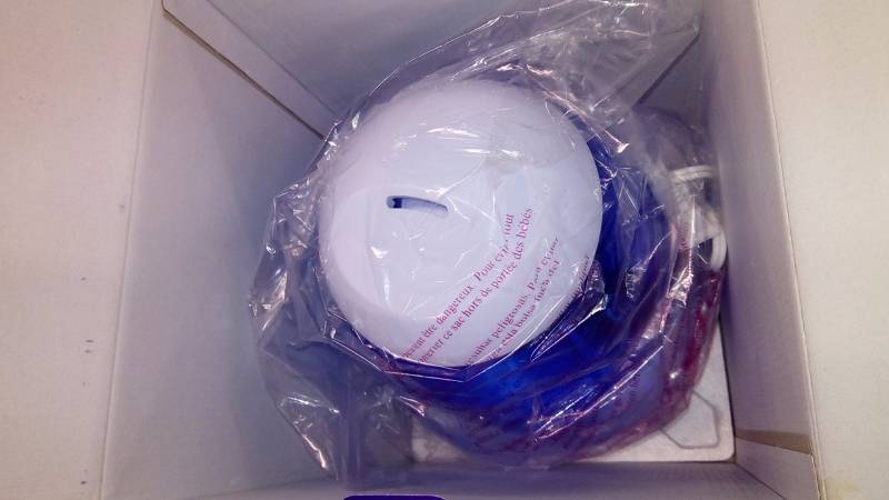 lot 7061 image: HealthSmart Cosmo Mist Cool Mist Ultrasonic Humidifier, Whisper Quiet, Runs 50 Hours, Filter Free, Blue