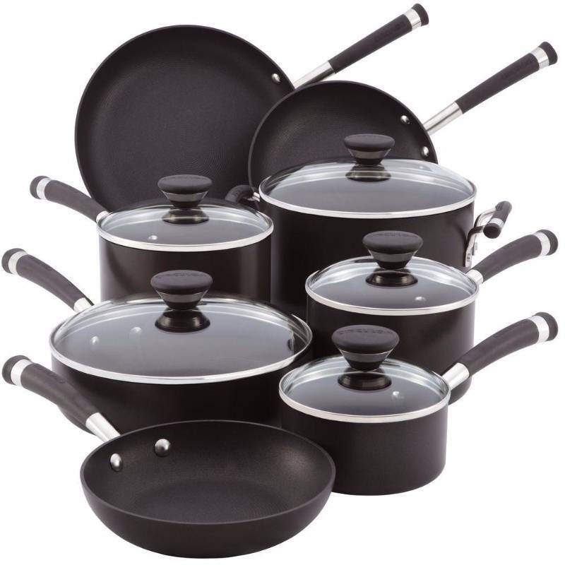 lot 7068 image: Circulon 83465 Acclaim 13-Piece Cookware Set, Black