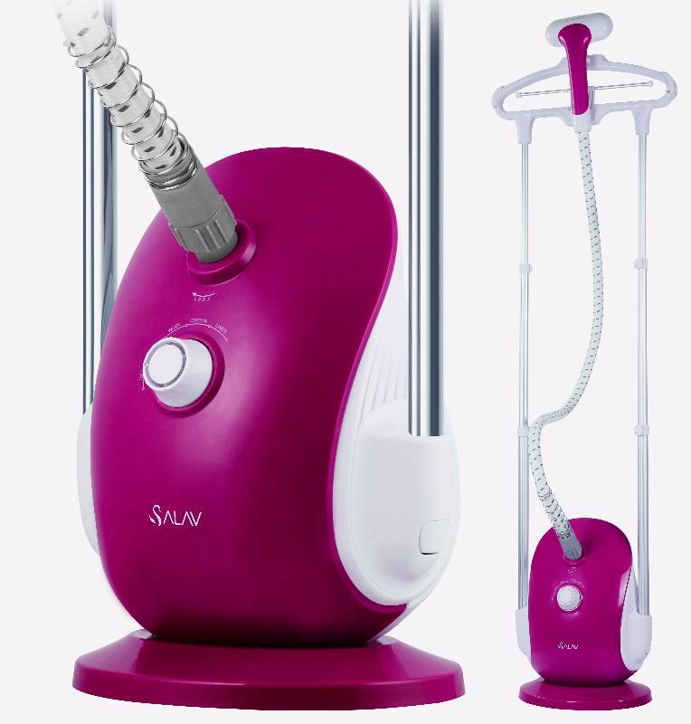 lot 7079 image: Professional Dual Bar Garment Steamer With Double Insulated Woven Hose