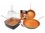 lot 7080 image: Gotham Steel Pantastic Bundle 6 Piece Set Titanium Ceramic Pan - Copper -