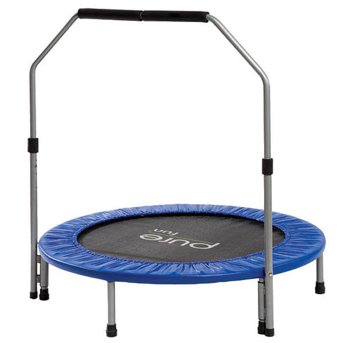 lot 7119 image: Pure Fun 9005MTH 40-Inch Mini Trampoline with Handrail