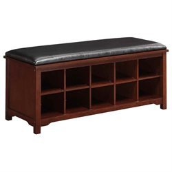 lot 7122 image: Cape Anne Dark Walnut Bench