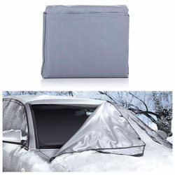 lot 7224 image: Weathershield Windshield Wrap - Car Snow Cover - All Weather Magnetic Wrap - Anti Theft Flaps