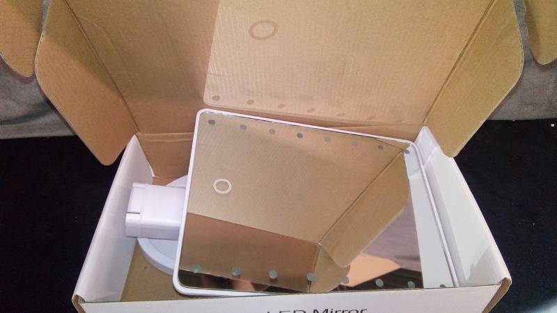 lot 7239 image: Large LED Mirror