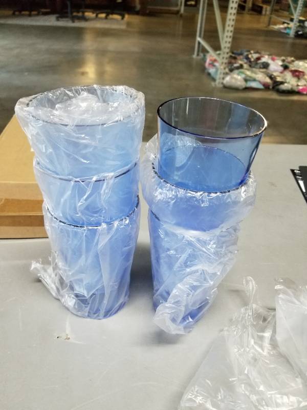 JGIRL unbreakable Plastic Drinking Glasses [Set of 6] Shatterproof