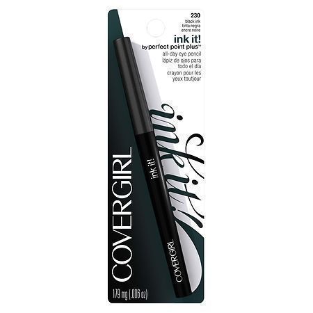 lot 500024 image: COVERGIRL Ink It by Perfect Point Plus Gel Eyeliner 230 Black Ink 0.012 oz Eyeliner Eyeliner Pencil Long Lasting Eyeliner Smudging Eyeliner Waterproof Eyeliner