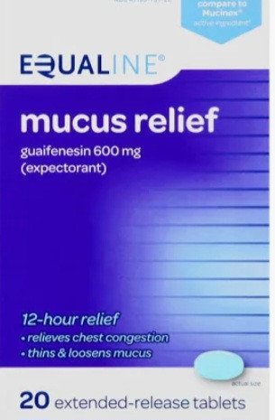 lot 500056 image: Equaline Mucus Relief 600 mg