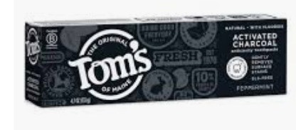 lot 500130 image: Tom s of Maine Charcoal Anticavity Toothpaste 4.7oz