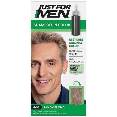 lot 500132 image: Just For Men Shampoo-in Gray Hair Color H 10 Sandy Blond