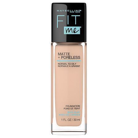 lot 500173 image: Maybelline Fit Me Matte  Poreless Liquid Foundation Makeup Creamy Beige 1 fl. oz.