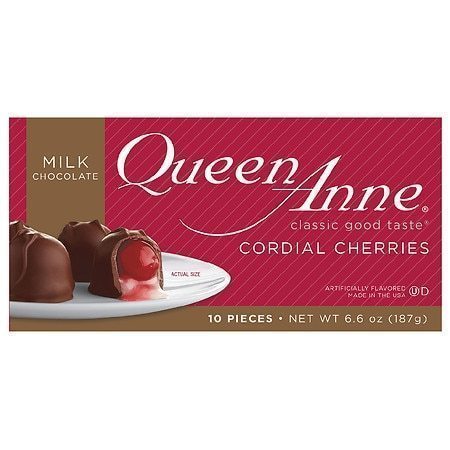 lot 800007 image: CORDIAL CHERRIES MILK CHOCOLATE 10 PIECES