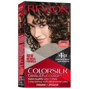 lot 500406 image: Revlon Colorsilk Beautiful Color Permanent Hair Color Long-Lasting High-Definition Color Shine & Silky Softness with 100% Gray Coverage Ammonia Free
