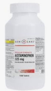 lot 500429 image: Acetaminophen Tablets 325mg Bottle 1000Bt