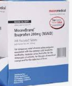 lot 500448 image: Pain Relief Moorebrand� 200 Mg Strength Ibuprofen 200 Packets2 Tablets Per Pack