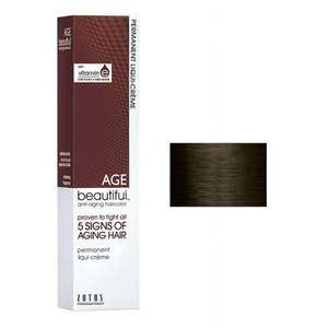 lot 500461 image: Zotos Pro Age Beautiful Permanent Liqui-Creme - 2 oz - 4N - Dark Brown