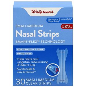 lot 500465 image: Walgreens Smart-Flex Nasal Strips SmallMedium - 30.0 ea