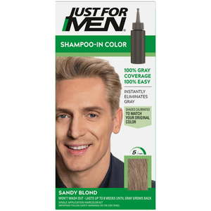 lot 500479 image: Just For Men Shampoo-in Gray Hair Color H 10 Sandy Blond