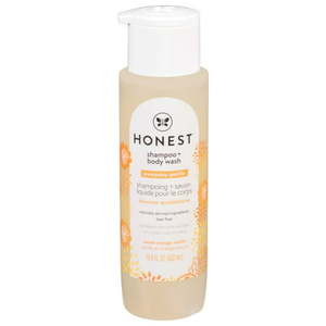 lot 500491 image: The Honest Company Perfectly Gentle Sweet Orange Vanilla Shampoo  Body Wash  Tear-Free Baby Shampoo with Naturally Derived Ingredients  Sulfate- & Paraben-Free Baby Bath  18 Fl Oz (Pack of 1)