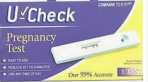 lot 500496 image: 1 U-Check Pregnancy test