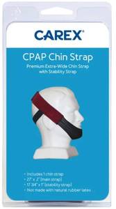 lot 500514 image: Carex - Premium Extra-Wide CPAP Chinstrap, Ruby Red - Red
