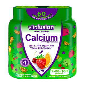 lot 500515 image: Vitafusion Calcium Gummy Vitamins 2x80ct Twin Pack
