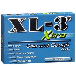 lot 500542 image: Midway XL-3 Xtra Cold and Cough Capsules - 12ct