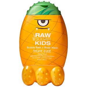 lot 500572 image: Raw Sugar Kids 2-in-1 Liquid Bubble Bath and Body Wash Pineapple Orange 12 fl oz