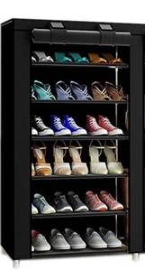 lot 29326 image: TXT AND BAZ BLACK 22 PAIR SHOE STORAGE
