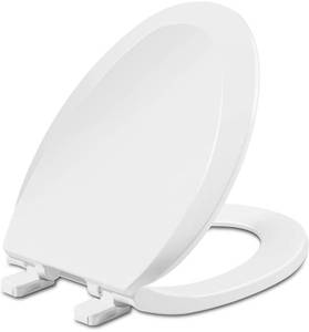 lot 29340 image: ELONGATED TOILET SEAT SLOW CLOSE AND PLASTIC WHITE STANDARD